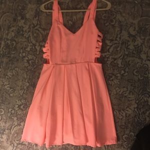 Coral Windsor cut out dress 2
